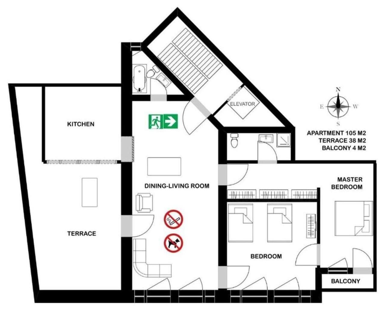 105M2 Penthouse Sea View Rijeka With Free Garage Parking Διαμέρισμα Εξωτερικό φωτογραφία